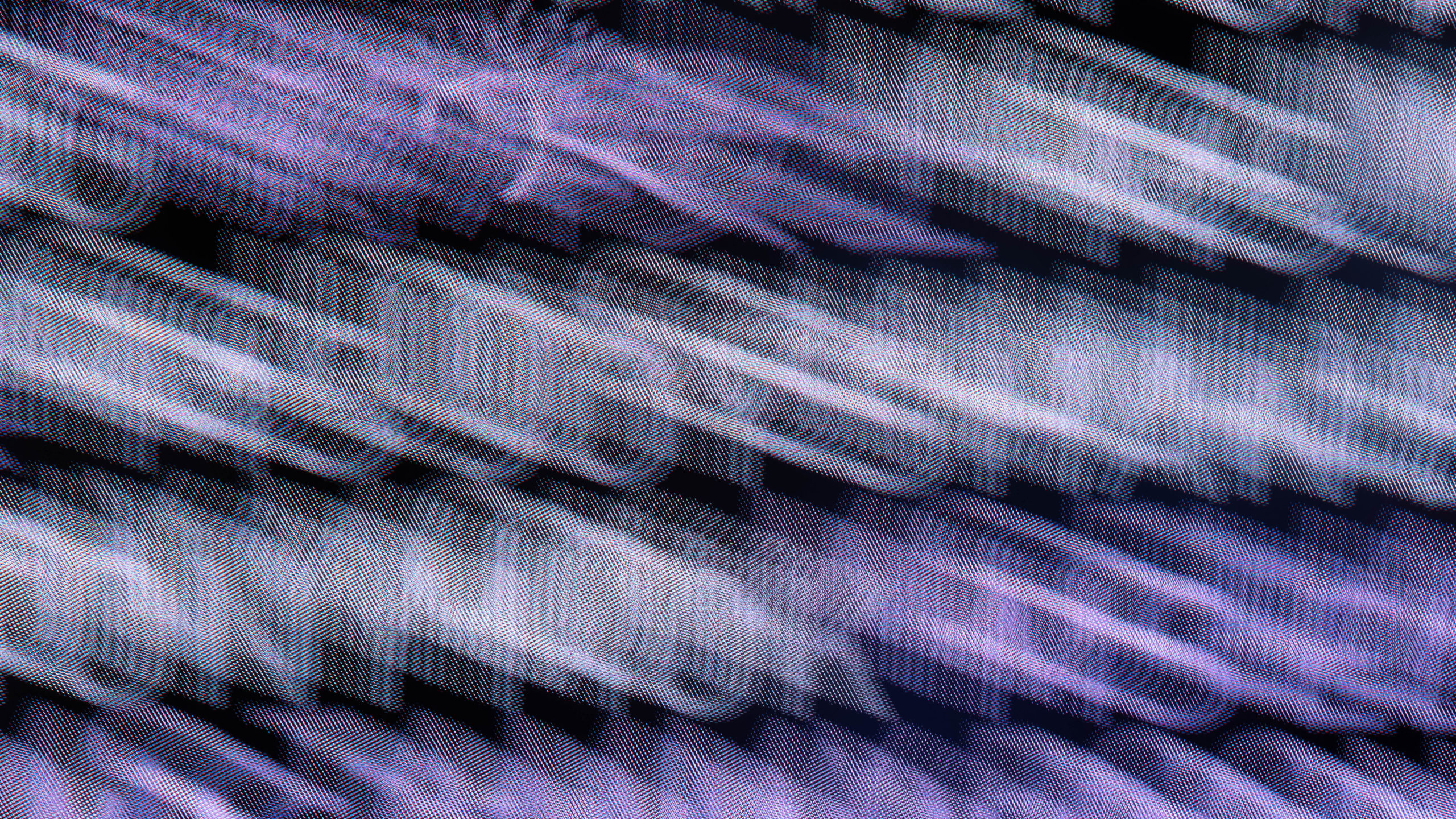 Blurry text from an exhibition at the M+ museum in Kowloon, Hong Kong